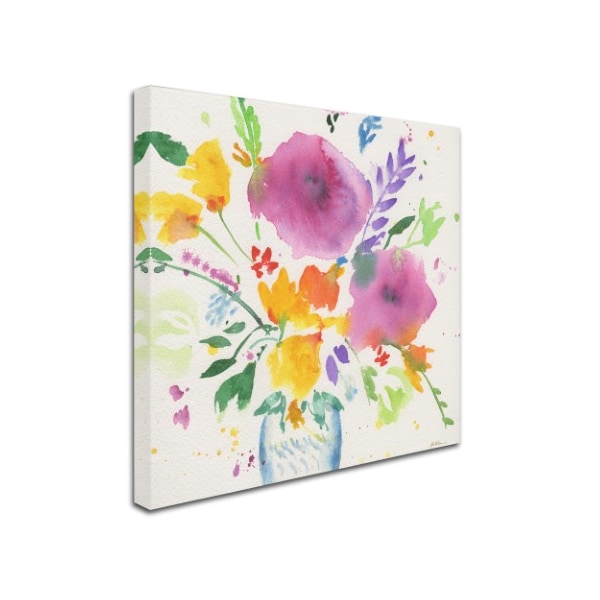 Sheila Golden 'Bright Bouquet 3' Canvas Art,18x18